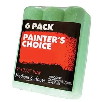 Wooster Painter's Choice Roller Cover - 3/8 Inch Nap, 6-Pack