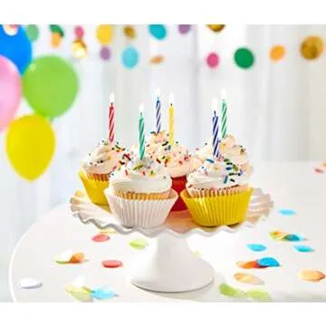 American Greetings Birthday Candles, Small Multicolored Spiral (48-Count)