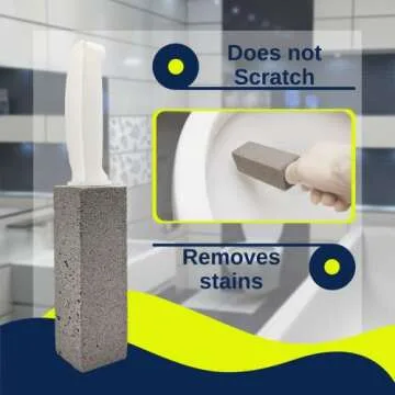 PUMIE Toilet Bowl Cleaner with Handle - Tough Stain Remover