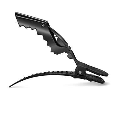 FRAMAR Black Hair Clips 10 pcs, Hair Clips For Women, Premium Hair Clip, Alligator Hair Clips for Styling Women, Alligator Clips for Hair, Pince a Cheveux, Hair Accessories, No Crease Hair Clips.