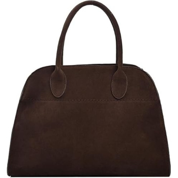 Suede Tote Bag, Womens Suede Tote Bag, Faux Leather Tote Bag for Women Vintage Handle Bag, Women Sue...