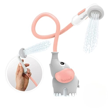 Yookidoo Baby Bath Shower Head - Elephant Bath Toy and Trunk Spout Rinser - for Newborn Babies in Tu...