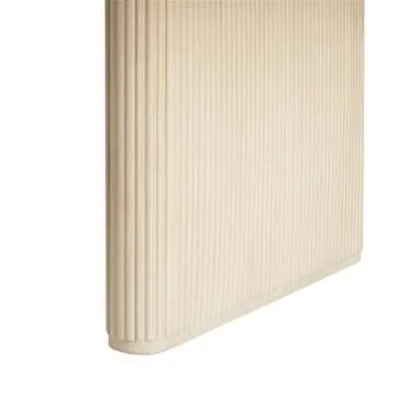 Pemberly Row Vertical Reeded Wood Plinth-Base Dining Table - 68 Inch - Birch