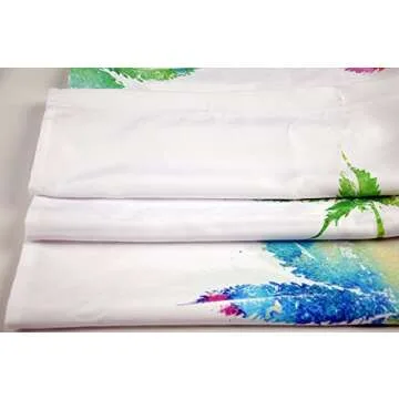 Lume.ly Cannabis Leaf Shower Curtain with Premium Hooks