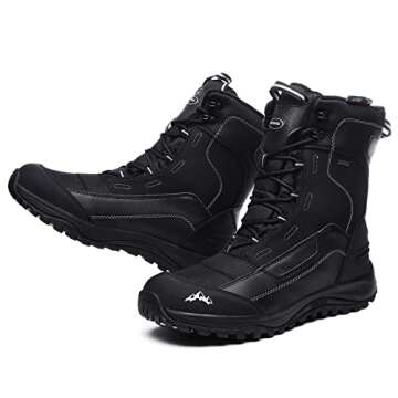ROCKMARK Men's Winter Snow Boots - Waterproof & Warm Gear