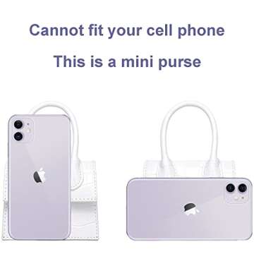 CATMICOO Mini Purse for Women - Trendy Tiny Handbag with Crocodile Pattern