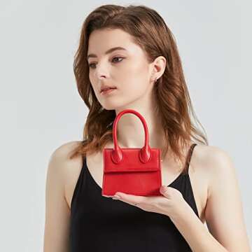 CATMICOO Mini Purse for Women - Trendy Crocodile Handbag