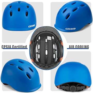 CELOID Kids Helmet,Baby Bike Helmets for Ages 8-10-16 Years Boys Girls,Adjustable Multi-Sport Cyclin...