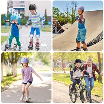 CELOID Kids Helmet,Baby Bike Helmets for Ages 8-10-16 Years Boys Girls,Adjustable Multi-Sport Cycling Skateboard Roller Skat Scooter Rollerblade Balance Skateboarding Helmet,Blue
