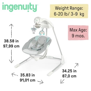 Comfortable and Versatile Ingenuity Baby Swing