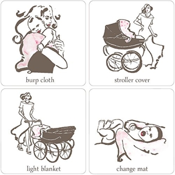 Aenne Baby Muslin Swaddle Blanket Dinosaur Print Ultra-Soft