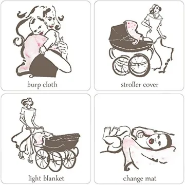 Aenne Baby Muslin Swaddle Blanket Dinosaur Print Ultra-Soft