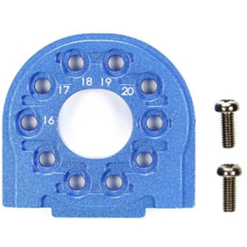 Tamiya 300054558 TT/B ALU Motor Holder - Blue Anodized Upgrade