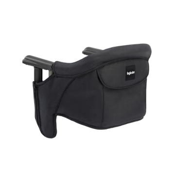 Inglesina Fast Table Chair, Black - Portable Baby High Chair - for Babies & Toddlers 6-36 Months - C...