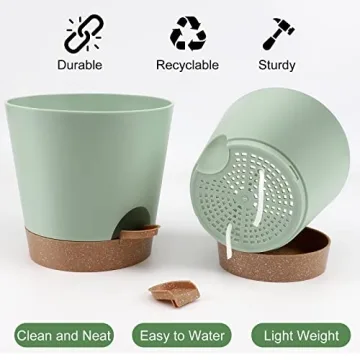 Self Watering Planters - 6 Pack for Indoor Use