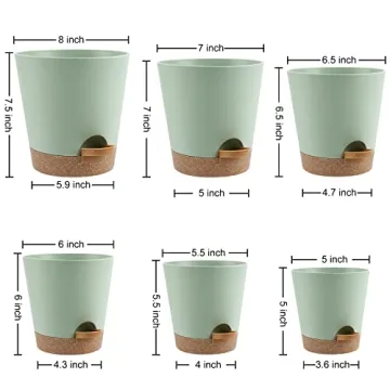 Self Watering Planters - 6 Pack for Indoor Use