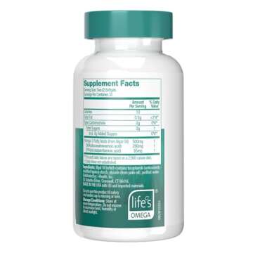 OVEGA-3 Vegan Omega-3 Softgels for Heart and Brain Health