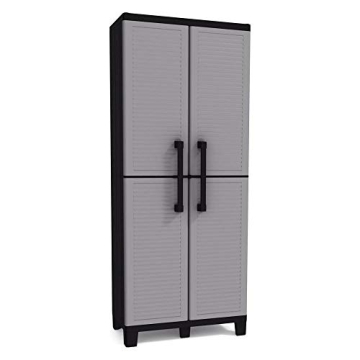 Keter Space Winner Resin Garage Storage Cabinet with Doors and Shelves - Perfect for Garage and Base...