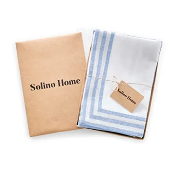 Elegant 20x20 Inch Pure Linen Napkins Set of 4 for Dining