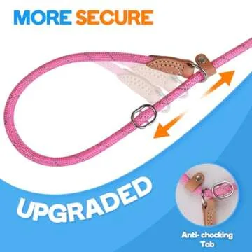 Grand Line Slip Lead Dog Leash, 5FT Reflective Slip Rope, Puppy Training Walking Controlling Lead, S...