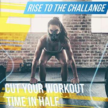 Yafeh Sports Workout Mask - High Altitude Simulation For Breathing Resistance Training - Increase Your Stamina for Running, Biking, and HIIT Cardio Fitness Workouts - 16 Breathing Levels