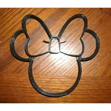 THEMED MAGICAL MOUSE WITH BOW HEAD CARTOON CHARACTER LARGE COOKIE CUTTER MADE IN USA PR530L