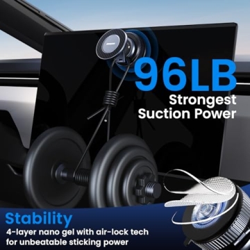 BeeGrow Car Phone Holder for MagSafe | Strong 96LBS Suction & 2800gf Magnetic Grip, Adjustable & Sty...