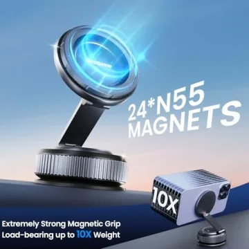 Premium Magnetic Car Phone Holder for iPhone 16 & More