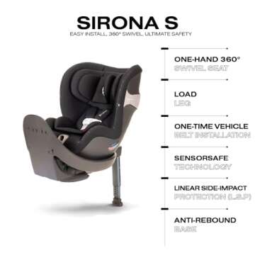 Cybex Sirona S Convertible Car Seat with SensorSafe Alerts