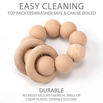 Silicone Baby Teether - Safe & Stylish Teething Toy