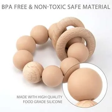 Silicone Baby Teether - Safe & Stylish Teething Toy