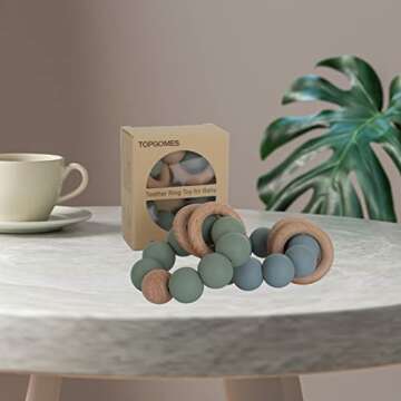 Silicone Baby Teether - Safe & Stylish Teething Toy