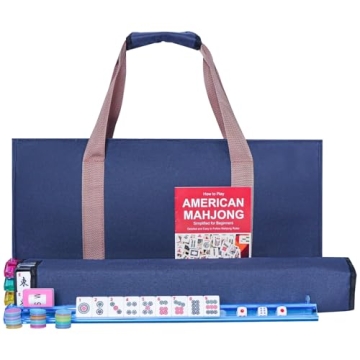 GUSTARIA American Mahjong Game Set – 166 Premium Tiles with Carrying Bag