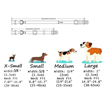 Stylish Mihqy Halloween Dog Collar for Medium Large Dogs