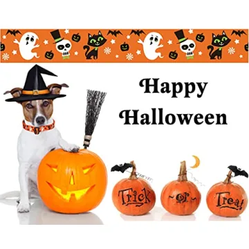 Stylish Mihqy Halloween Dog Collar for Medium Large Dogs