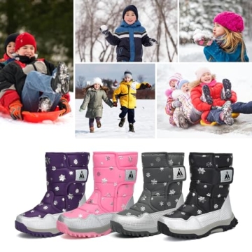 Mishansha Kids Snow Boots for Winter Fun and Safety