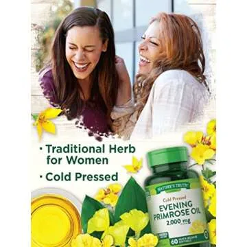 Nature's Truth Evening Primrose Oil Softgels for Wellness