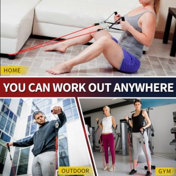 WHATAFIT Resistance Bands Set for Full Body Home Workouts
