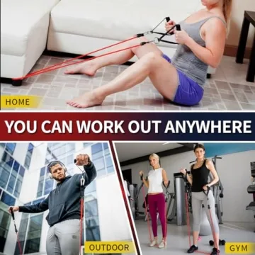 WHATAFIT Resistance Bands Set for Full Body Home Workouts