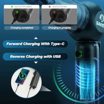 Saker Portable Car Vacuum Cordless 20000PA 6 in 1 Multifunctional Handheld Vacuum 7800mAH with Brushless Motor, Window Breaker and Seatbelt Cutter for Car Home and Office SW-102