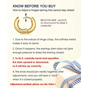 Chunky Gold Hoop Earrings for Women - Elegant Huggies