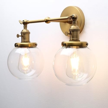 Pathson Vintage 2 Light Wall Sconce for Elegant Bathrooms