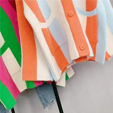 JASCLS Vibrant Oversized Cable Knit Sweater Cardigan For Women