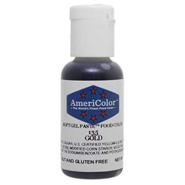 AmeriColor Soft Gel Paste - Gold Food Coloring, .75 Ounce