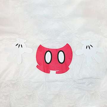 Disney Kids' Disney Mickey Mouse Body Clear Rain Poncho