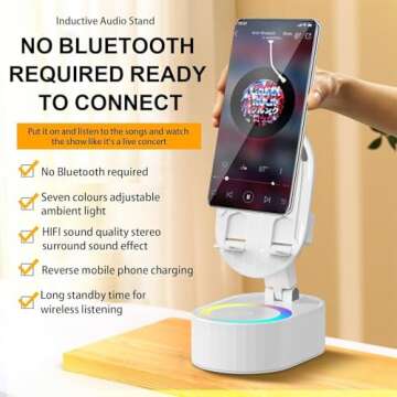 AKLLCCR Wireless Induction Bluetooth Speaker 5in1 Gadget