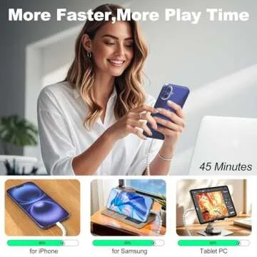 USB to USB C Cable for iPhone 16 Charging Cord 3.3FT Beaded Pearls iPhone Charger Cord for iPhone 16 15 Plus Pro Max 16E Type C Charger Fast Charging Cable for Samsung Galaxy S25 S24 iPad 10th Pro