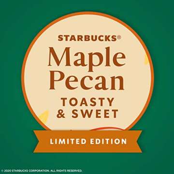 Starbucks Coffee K-Cup Pods, Maple Pecan, 22 CT