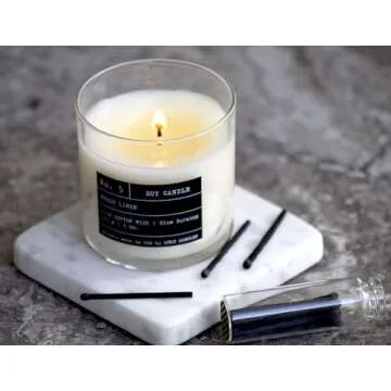 Lulu Candles | White Bamboo | Luxury Scented Soy Jar Candle | Hand Poured in The USA | Highly Scente...