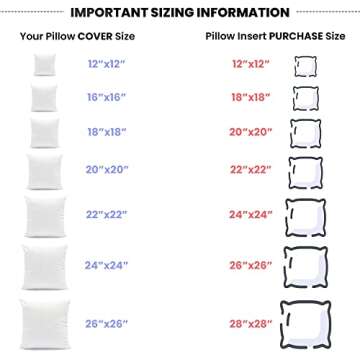 Foamily Throw Pillow Insert 18 x 18 inch (Set of 4) Hypoallergenic 100% Virgin Fiber Bed, Sofa, Couc...